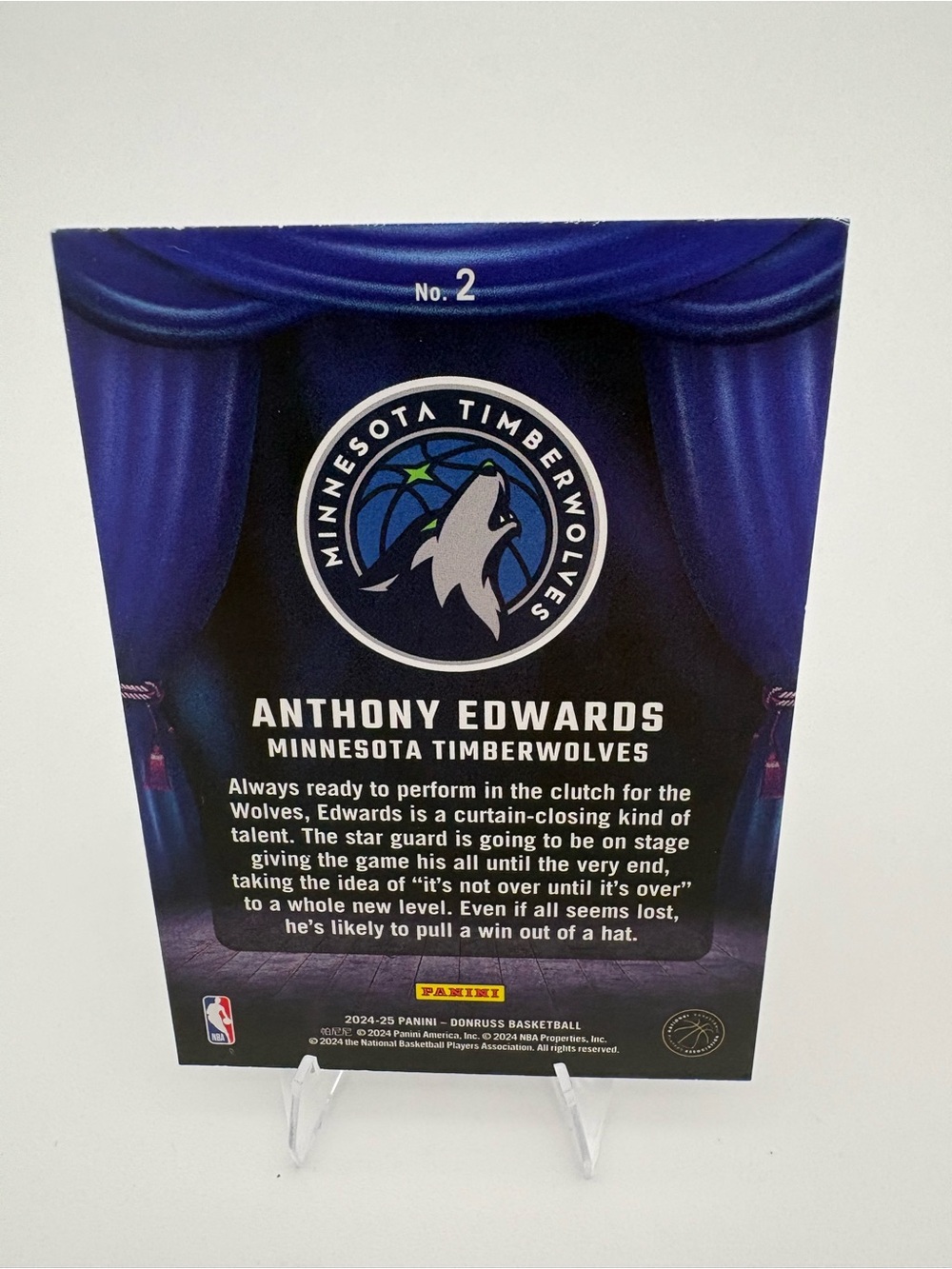 Anthony Edwards Timberwolves 4-Card Lot 🔥 Rookie & Inserts 🔥 Topps / Panini - Picture 5 of 9